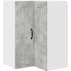 Kitchen Wall Cabinet with Shelf Concrete Grey 57 x 57 x 80 cm vidaXL Kitchen Wall Cabinet with Shelf Concrete Grey 57 x 57 x 80 cm vidaXL