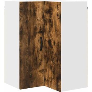 Kitchen Wall Cabinet Smoked Oak 57 x 57 x 80 cm Engineered Wood vidaXL Kitchen Wall Cabinet Smoked Oak 57 x 57 x 80 cm Engineered Wood vidaXL