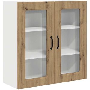 Kitchen Wall Cabinet with Shelf Artisan Oak 80 x 31 x 80 cm vidaXL Kitchen Wall Cabinet with Shelf Artisan Oak 80 x 31 x 80 cm vidaXL