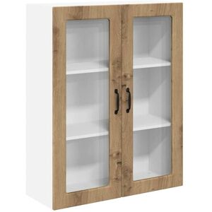 Kitchen Wall Cabinet with Shelf Artisan Oak 80 x 31 x 100 cm vidaXL Kitchen Wall Cabinet with Shelf Artisan Oak 80 x 31 x 100 cm vidaXL