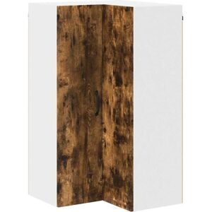 Kitchen Wall Cabinet with Shelf Smoked Oak 57 x 57 x 100 cm vidaXL Kitchen Wall Cabinet with Shelf Smoked Oak 57 x 57 x 100 cm vidaXL