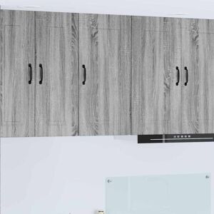 Kitchen Wall Cabinet with Shelf Grey Sonoma 40 x 31 x 80 cm vidaXL Kitchen Wall Cabinet with Shelf Grey Sonoma 40 x 31 x 80 cm vidaXL