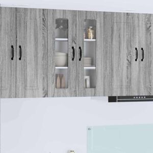 Kitchen Cabinet with Storage Kalmar Grey Sonoma 60 x 31 x 80 cm vidaXL Kitchen Cabinet with Storage Kalmar Grey Sonoma 60 x 31 x 80 cm vidaXL