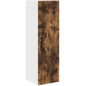 Kitchen Wall Cabinet with Shelf Smoked Oak 30 x 31 x 100 cm vidaXL Kitchen Wall Cabinet with Shelf Smoked Oak 30 x 31 x 100 cm vidaXL