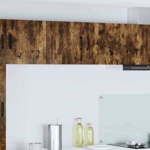 Kitchen Wall Cabinet Smoked Oak 80 x 31 x 40 cm Engineered Wood vidaXL Kitchen Wall Cabinet Smoked Oak 80 x 31 x 40 cm Engineered Wood vidaXL