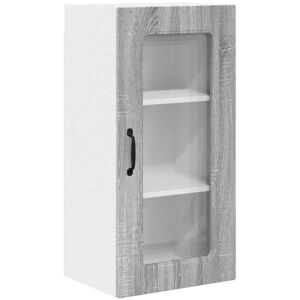 Kitchen Wall Cabinet with Shelf Grey Sonoma 40 x 31 x 80 cm vidaXL Kitchen Wall Cabinet with Shelf Grey Sonoma 40 x 31 x 80 cm vidaXL