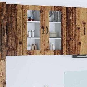 vidaXL Kitchen Cabinet Kalmar Old Wood 40 x 31 x 80 cm Engineered Wood vidaXL Kitchen Cabinet Kalmar Old Wood 40 x 31 x 80 cm Engineered Wood