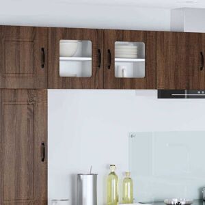 vidaXL Kitchen Cabinet Kalmar 2 pcs Brown Oak 40 x 31 x 40 cm vidaXL Kitchen Cabinet Kalmar 2 pcs Brown Oak 40 x 31 x 40 cm