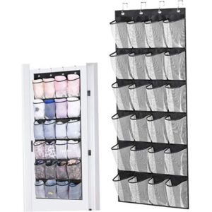 MCBOSON Over-the-Door Shoe Storage with 24 Mesh Pockets, Multifunctional Hanging Organizer for Shoes and Storage in Bedroom, Living Room, Bathroom MCBOSON Over-the-Door Shoe Storage with 24 Mesh Pockets, Multifunctional Hanging Organizer for Shoes and Storage in Bedroom, Living Room, Bathroom
