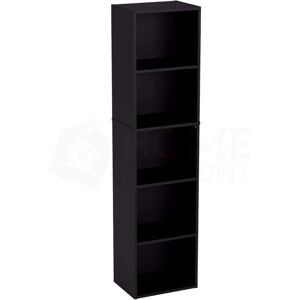 Home Discount - Oxford 5 Tier Cube Bookcase Shelving Storage Unit, Black Home Discount - Oxford 5 Tier Cube Bookcase Shelving Storage Unit, Black
