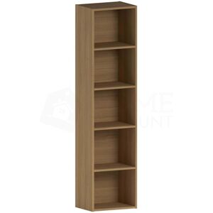 Home Discount - Oxford 5 Tier Cube Bookcase Shelving Storage Unit, Oak Home Discount - Oxford 5 Tier Cube Bookcase Shelving Storage Unit, Oak