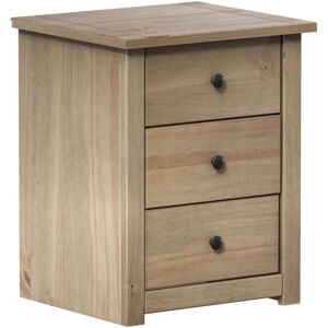 HOME DISCOUNT Panama 3 Drawer Bedside Table Cabinet Chest Nightstand Solid Pine Bedroom Furniture HOME DISCOUNT Panama 3 Drawer Bedside Table Cabinet Chest Nightstand Solid Pine Bedroom Furniture