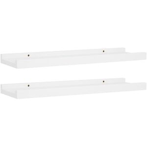 Picture Frame Ledge Shelves 2 pcs White 40x9x3 cm mdf Vidaxl Picture Frame Ledge Shelves 2 pcs White 40x9x3 cm mdf Vidaxl