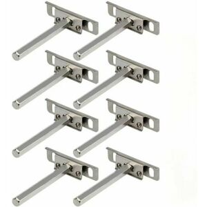 FURWOO Metal Brackets for Floating Shelf 8Pcs Discreet Wall Bracket Model Fixing Shelves Storage Bracket for Invisible Floating Shelf Fixing FURWOO Metal Brackets for Floating Shelf 8Pcs Discreet Wall Bracket Model Fixing Shelves Storage Bracket for Invisible Floating Shelf Fixing