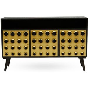 Premier Housewares Interiors by Premier Stylish Three-Drawer Mango Wooden Sideboard, Mid-Century Modern Side Board for Living Room Organization Premier Housewares Interiors by Premier Stylish Three-Drawer Mango Wooden Sideboard, Mid-Century Modern Side Board for Living Room Organization