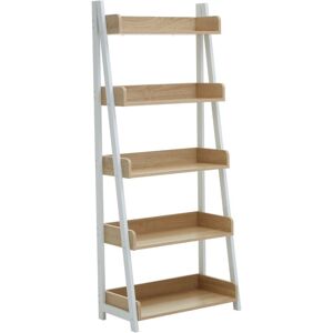 Premier Housewares Bradbury Five Tier Natural Oak Shelf Unit - Shelf Unit Premier Housewares Bradbury Five Tier Natural Oak Shelf Unit - Shelf Unit