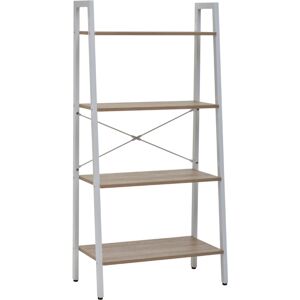 Premier Housewares Bradbury Natural Oak Ladder Shelf - Shelf Unit Premier Housewares Bradbury Natural Oak Ladder Shelf - Shelf Unit