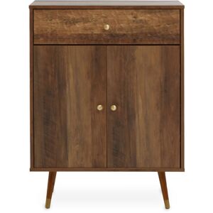 Premier Housewares Interiors by Premier Functional Two Door One Drawer Cabinet, Versatile And Contemporary Bedside Cabinet, Compact Storage Unit Premier Housewares Interiors by Premier Functional Two Door One Drawer Cabinet, Versatile And Contemporary Bedside Cabinet, Compact Storage Unit
