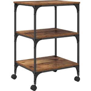 Printer Stand Old Wood 50 x 41 x 75 cm Engineered Wood vidaXL Printer Stand Old Wood 50 x 41 x 75 cm Engineered Wood vidaXL