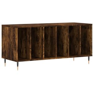 Record Cabinet Smoked Oak 100x38x48 cm Engineered Wood Vidaxl Record Cabinet Smoked Oak 100x38x48 cm Engineered Wood Vidaxl