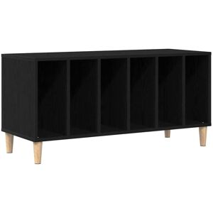 Record Cabinet Black Oak 100x38x48 cm Engineered Wood Vidaxl Record Cabinet Black Oak 100x38x48 cm Engineered Wood Vidaxl