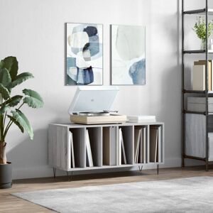 Record Cabinet Grey Sonoma 100x38x48 cm Engineered Wood Vidaxl Record Cabinet Grey Sonoma 100x38x48 cm Engineered Wood Vidaxl