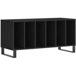 Record Cabinet Black 100x38x48 cm Engineered Wood Vidaxl Record Cabinet Black 100x38x48 cm Engineered Wood Vidaxl