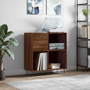 Record Cabinet Brown Oak 84.5x38x89 cm Engineered Wood Vidaxl Record Cabinet Brown Oak 84.5x38x89 cm Engineered Wood Vidaxl
