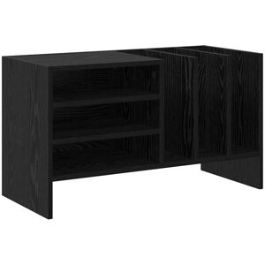Record Cabinet Black Oak 78.5 x 35 x 45 cm Engineered Wood vidaXL Record Cabinet Black Oak 78.5 x 35 x 45 cm Engineered Wood vidaXL