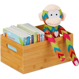 Relaxdays - Set of 8 Storage Boxes, Side Handles, For Moving and Transportation, Bamboo, Natural, Small Size Relaxdays - Set of 8 Storage Boxes, Side Handles, For Moving and Transportation, Bamboo, Natural, Small Size