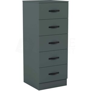 Home Discount - Riano 5 Drawer Narrow Chest Tall Storage Unit Bedroom Furniture Cabinet, Green Home Discount - Riano 5 Drawer Narrow Chest Tall Storage Unit Bedroom Furniture Cabinet, Green