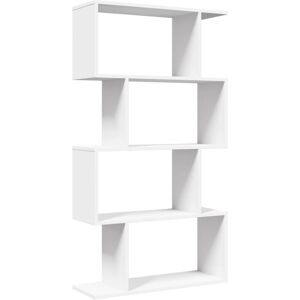 Vidaxl - Room Divider Bookcase 4-Tier White 70x24x129 cm Engineered Wood Vidaxl - Room Divider Bookcase 4-Tier White 70x24x129 cm Engineered Wood