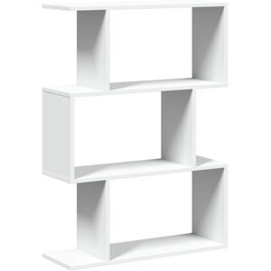 Room Divider Bookcase 3-Tier White 70x24x97 cm Engineered Wood vidaXL Room Divider Bookcase 3-Tier White 70x24x97 cm Engineered Wood vidaXL