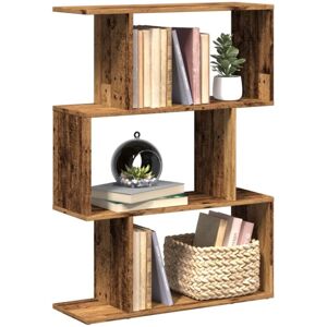 Room Divider Bookcase 3-Tier Old Wood 70x24x97 cm Engineered Wood vidaXL Room Divider Bookcase 3-Tier Old Wood 70x24x97 cm Engineered Wood vidaXL