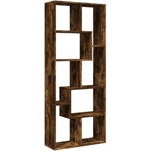 Vidaxl - Room Divider Bookcase Smoked Oak 67x25x161.5 cm Engineered Wood Vidaxl - Room Divider Bookcase Smoked Oak 67x25x161.5 cm Engineered Wood