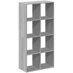 Room Divider Bookcase Grey Sonoma 69.5x29x137.5 cm Engineered Wood Vidaxl Room Divider Bookcase Grey Sonoma 69.5x29x137.5 cm Engineered Wood Vidaxl
