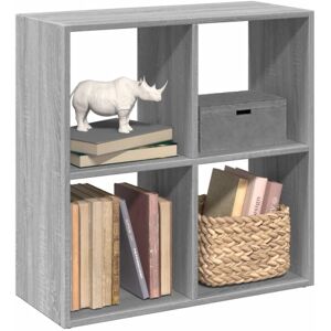 Room Divider Bookcase Grey Sonoma 69.5x29x69.5 cm Engineered Wood Vidaxl Room Divider Bookcase Grey Sonoma 69.5x29x69.5 cm Engineered Wood Vidaxl