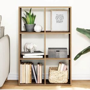 Room Divider Bookcase Artisan Oak 69.5x29x103.5 cm Engineered Wood Vidaxl Room Divider Bookcase Artisan Oak 69.5x29x103.5 cm Engineered Wood Vidaxl