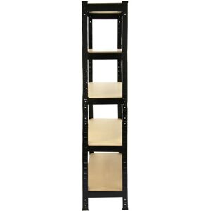 MONSTER RACKING Monster Shop - 8 x Black Racking Bay Unit 5 Tier Heavy Duty Steel Metal 150kg MONSTER RACKING Monster Shop - 8 x Black Racking Bay Unit 5 Tier Heavy Duty Steel Metal 150kg