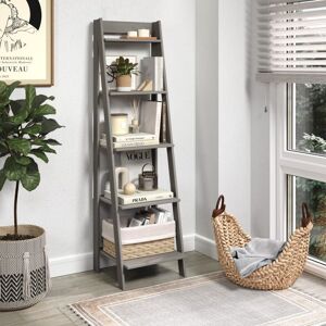 Mercers Furniture - Scandian Grey Ladder Bookcase Mercers Furniture - Scandian Grey Ladder Bookcase