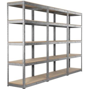 Sealey AP6350GSCOMBO1 Racking Unit with 5 Shelves 350kg Capacity Per Level - Set of 3 Sealey AP6350GSCOMBO1 Racking Unit with 5 Shelves 350kg Capacity Per Level - Set of 3