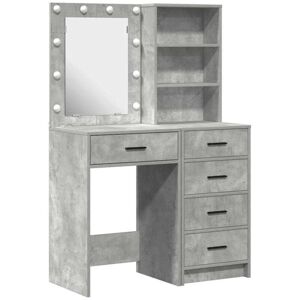 Dressing Table 2 pcs Grey 50 x 41 x 135 cm Engineered wood vidaXL Dressing Table 2 pcs Grey 50 x 41 x 135 cm Engineered wood vidaXL