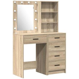 Dressing Table 2 pcs Brown 50 x 41 x 135 cm Engineered wood vidaXL Dressing Table 2 pcs Brown 50 x 41 x 135 cm Engineered wood vidaXL
