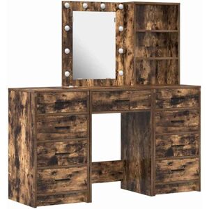 Dressing Table 3 pcs Brown 40 x 41 x 135 cm Engineered wood Vidaxl Dressing Table 3 pcs Brown 40 x 41 x 135 cm Engineered wood Vidaxl