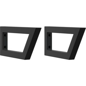 Shelf Brackets for Washbasin 2 pcs Black Trapezium Steel Vidaxl Shelf Brackets for Washbasin 2 pcs Black Trapezium Steel Vidaxl
