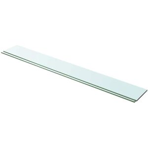 Shelves 2 pcs Panel Glass Clear 100x12 cm vidaXL Shelves 2 pcs Panel Glass Clear 100x12 cm vidaXL