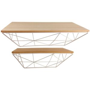 MARCO PAUL Shelving Unit Floating Shelf 2 Geometric White Metal Wall Shelves Floating Shelves Unit Wall Mounted Storage MARCO PAUL Shelving Unit Floating Shelf 2 Geometric White Metal Wall Shelves Floating Shelves Unit Wall Mounted Storage