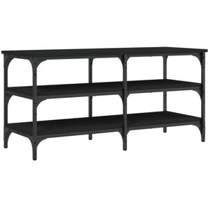 Vidaxl - Shoe Bench Black 100x38.5x49 cm Engineered Wood Vidaxl - Shoe Bench Black 100x38.5x49 cm Engineered Wood