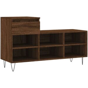Shoe Cabinet Brown Oak 102x36x60 cm Engineered Wood vidaXL Shoe Cabinet Brown Oak 102x36x60 cm Engineered Wood vidaXL