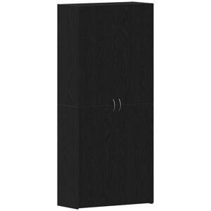 Vidaxl - Shoe Cabinet with Door Black 80 x 35.5 x 180 cm Engineered wood Vidaxl - Shoe Cabinet with Door Black 80 x 35.5 x 180 cm Engineered wood